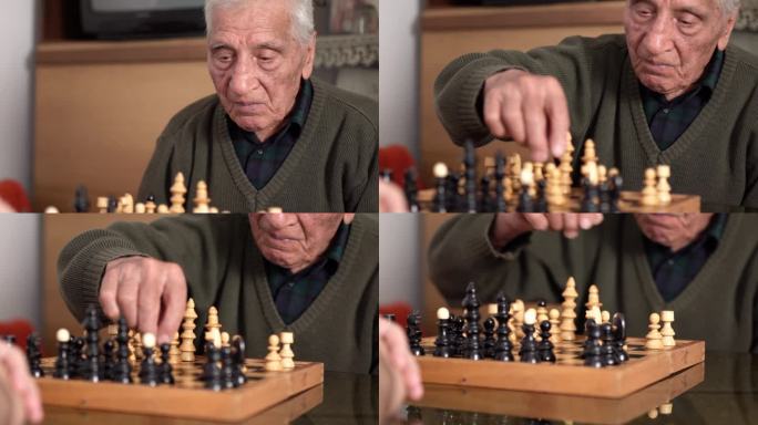 下棋的老人老人棋局