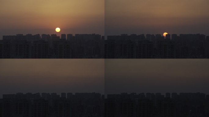 日落夕阳延时