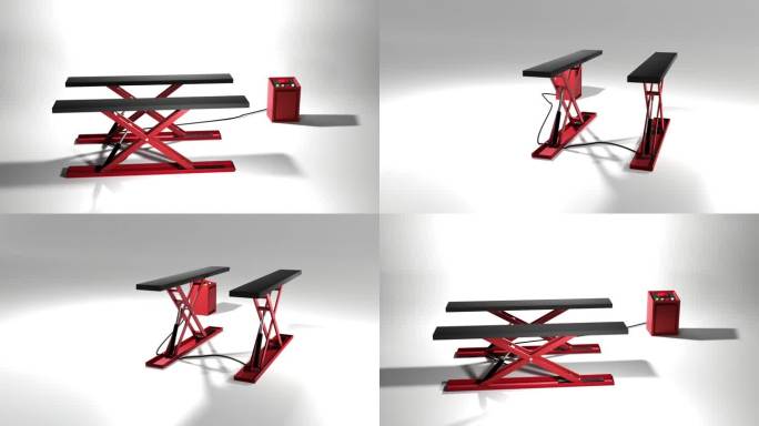 汽车举升机升降动画