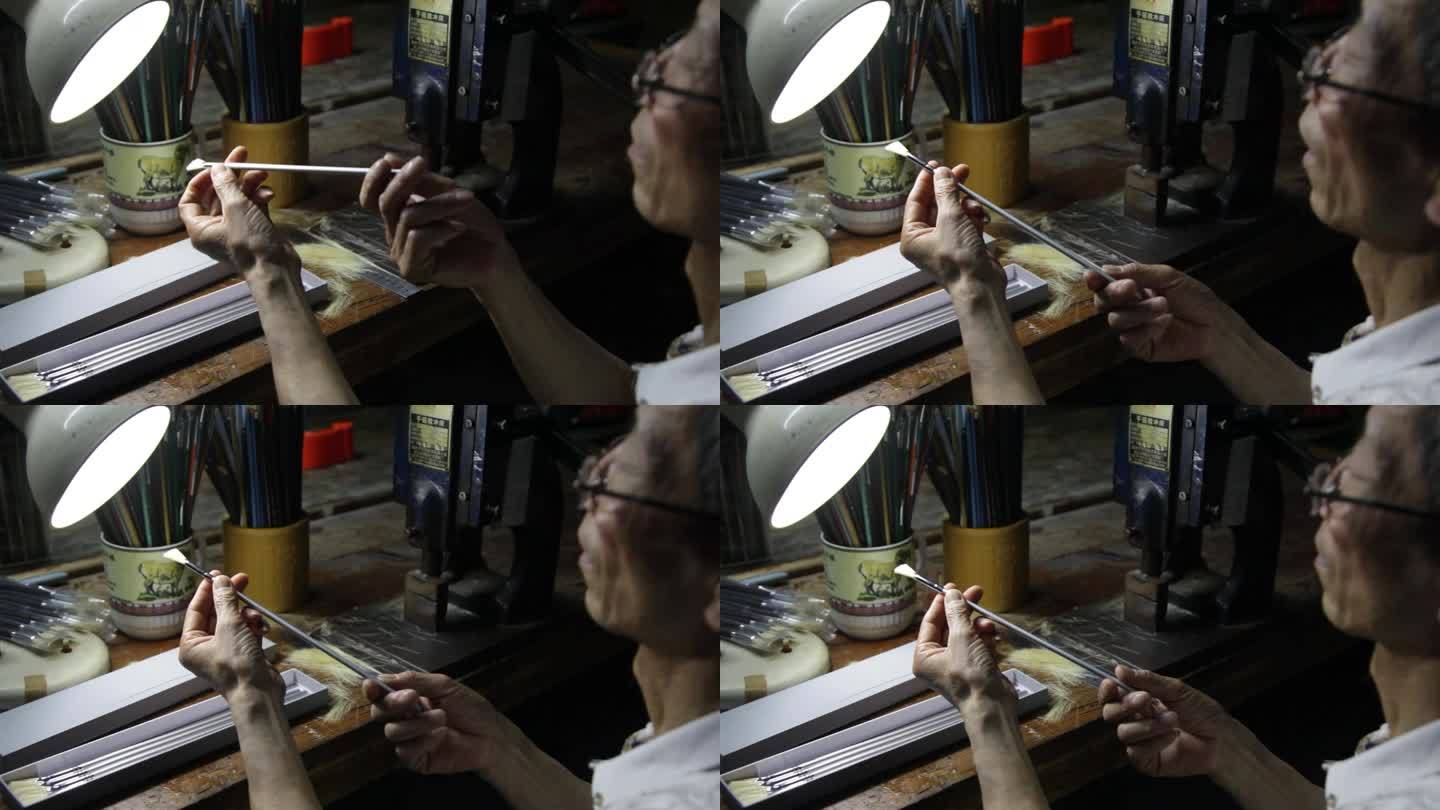 手工画笔制作工作室 高端画笔  胶装画笔