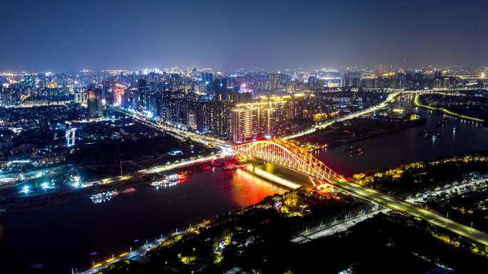 佛山地标佛山新城夜景延时