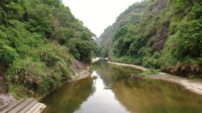 旅游景区福建泰宁5A景区上清溪航拍