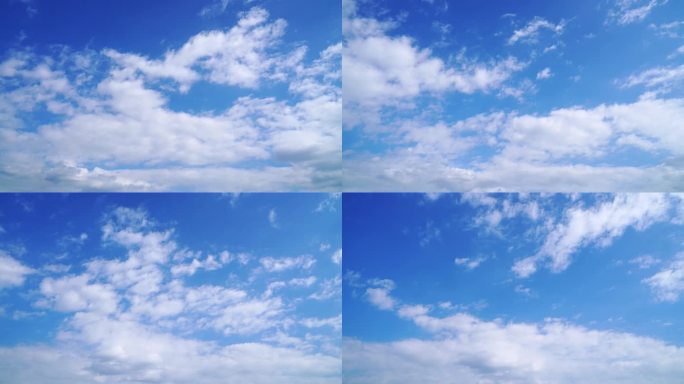 天空云延时云朵飘动蓝天白云晴转多云天气云