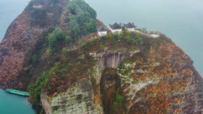 湖南鸟瞰图土地庙