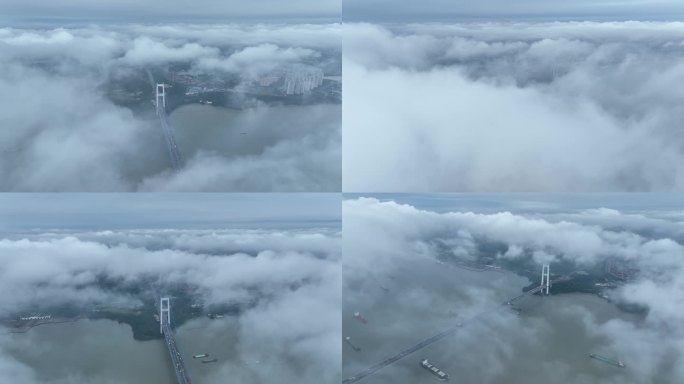 云中江阴大桥平流雾