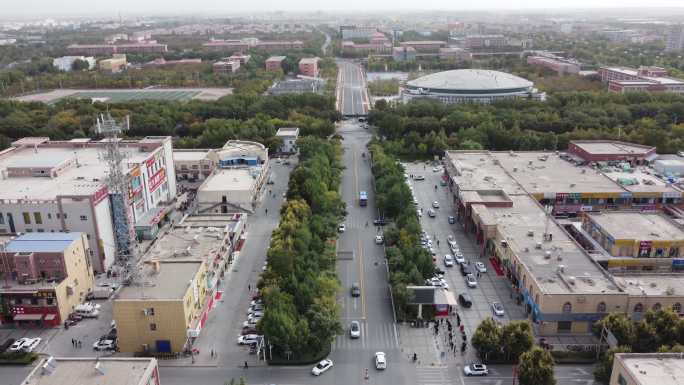 2022新疆图木舒克市城市航拍