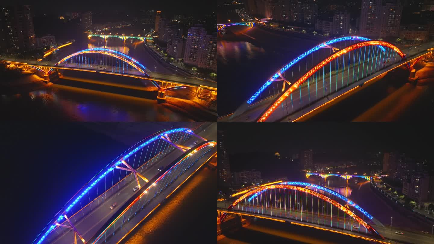 梧州鸳江大桥夜景灯光秀