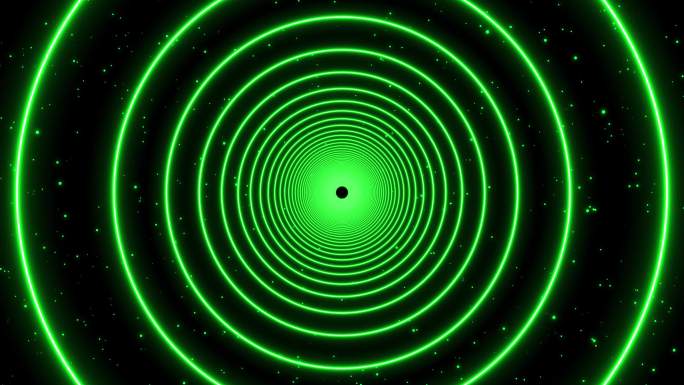 4K绿色圆形粒子空间6