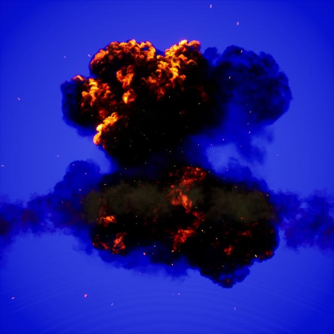 大型爆炸G_（4k_合成可以抠蓝处理）