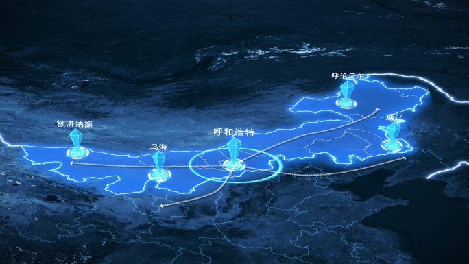 内蒙古呼和浩特科技地图辐射全国