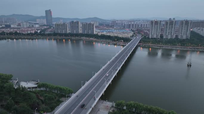 航拍锦州凌川桥