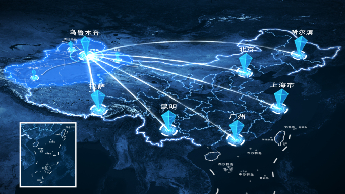 新疆乌鲁木齐科技地图辐射全国