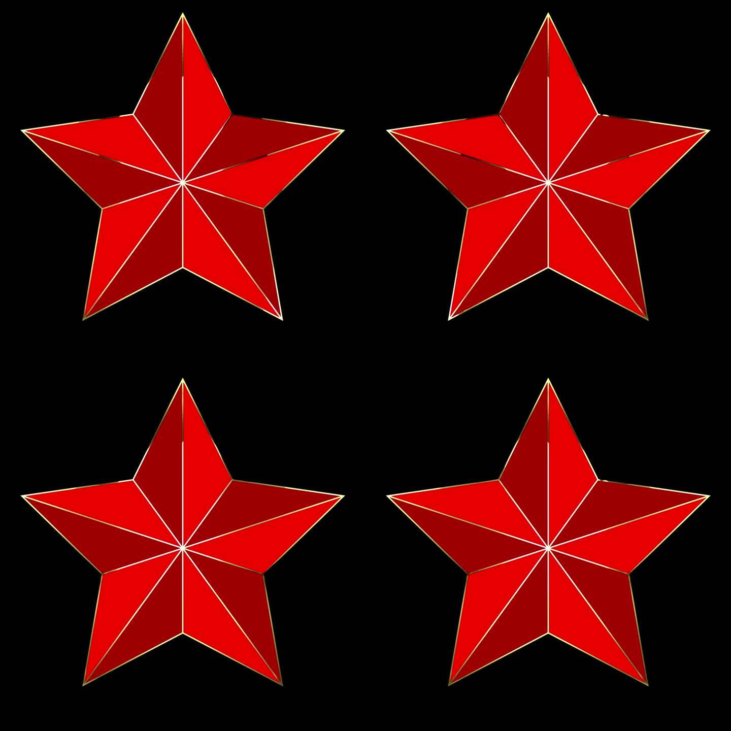 五角星带通道素材