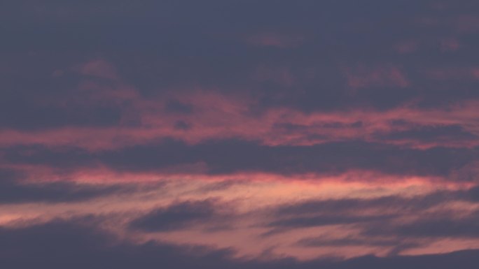 夕阳下的云层
