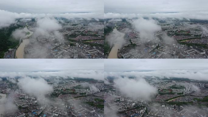 雨后绩溪云雾全景4K