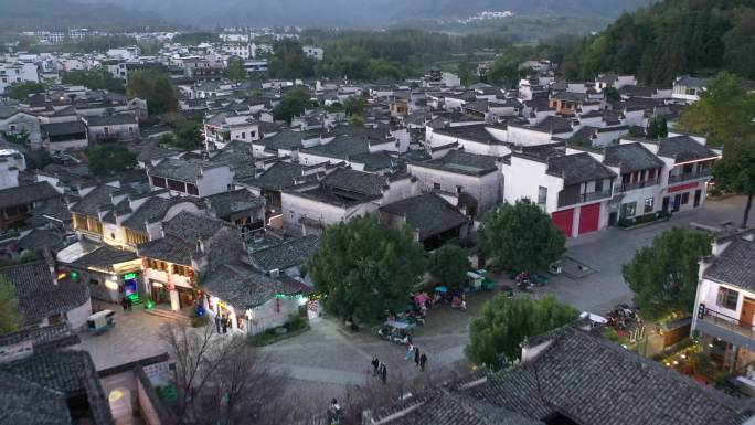 黟县宏村夜景4K