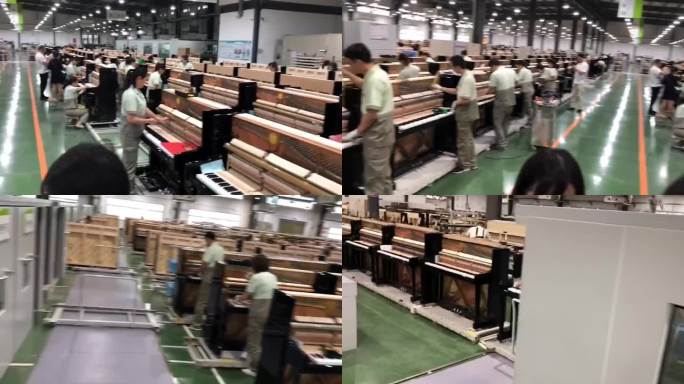 中国最大的长江钢琴生产线基地