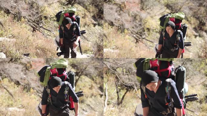 登山装 旅行峡谷徒步 峡谷 男子徒步旅行