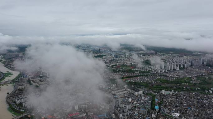 雨后绩溪云雾全景4K