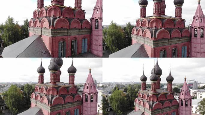 俄罗斯叶卡捷琳堡东正教堂航拍