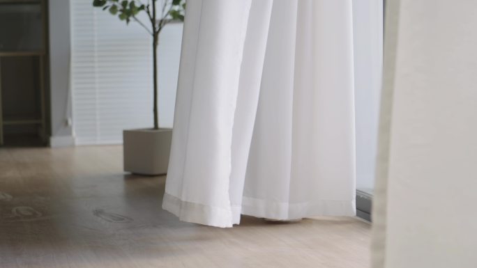 升格慢动作4K窗帘飘动