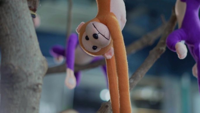 美术 艺术 创意 猴子 有趣 玩偶 画室