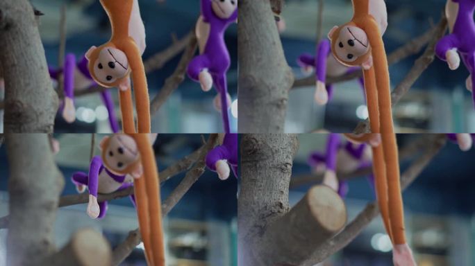 美术 艺术 创意 猴子 有趣 玩偶 画室