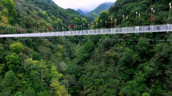 航拍黄山玻璃栈道