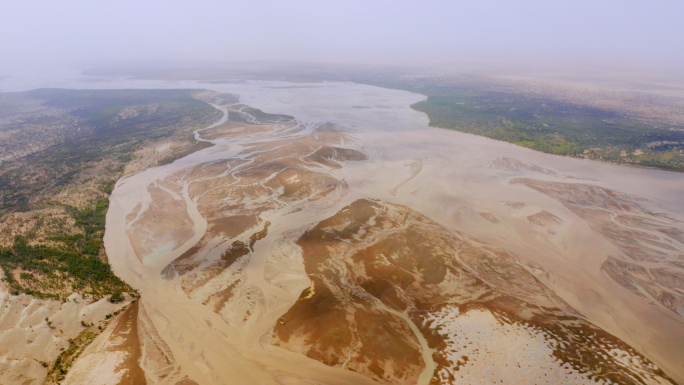 4K-新疆沙漠绿洲风沙治理沙漠水源