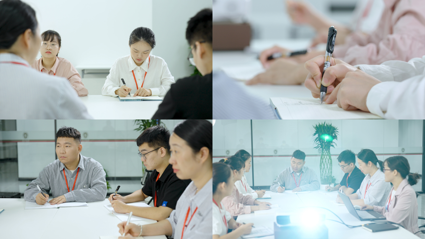 【有版权】4K企业商务科研团队小组会议