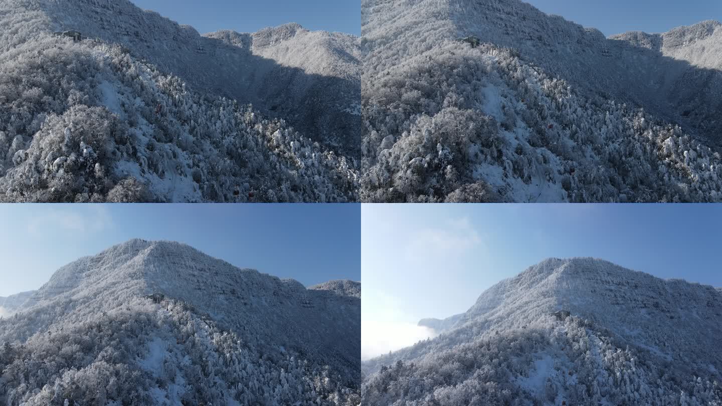 瓦屋山雪景 索道