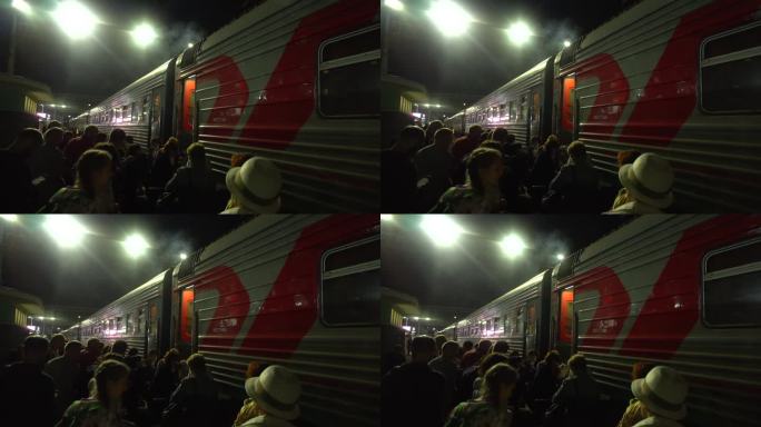 俄罗斯火车站远东铁路列车