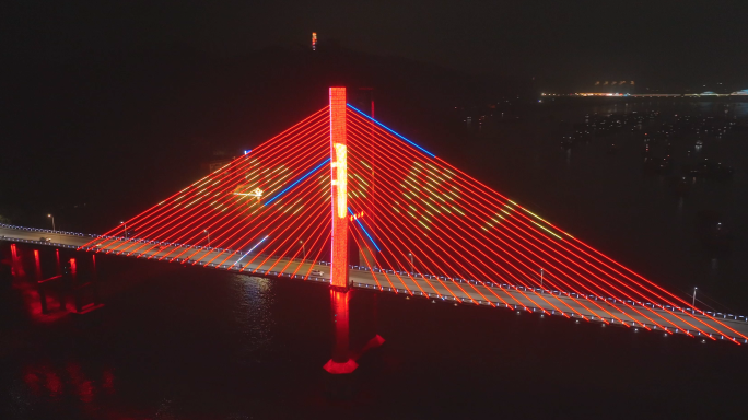梧州云龙大桥夜景灯光秀