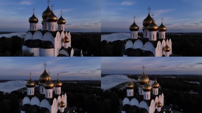 俄罗斯东正教堂雅罗夫斯拉尔航拍