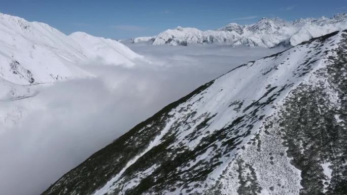 四姑娘山巴郎山雪景