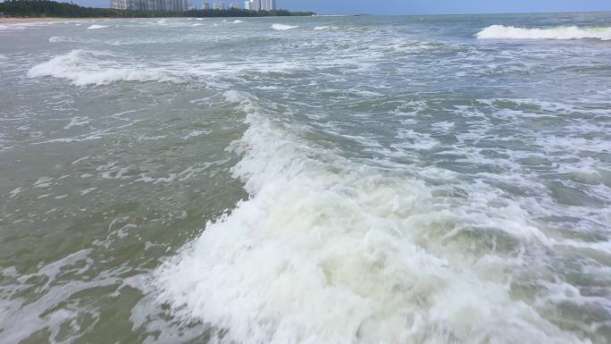 大海 海 海浪 俯拍壮观大气翻滚 浪花