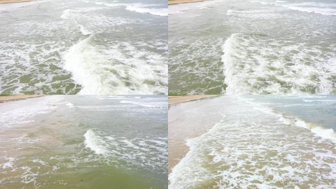 大海 海 海浪 俯拍壮观大气翻滚 浪花