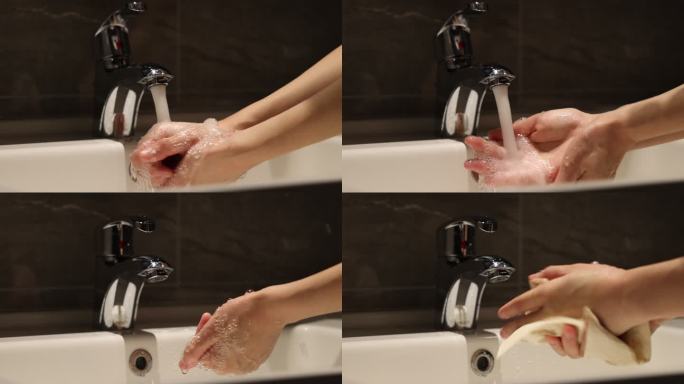 水龙头洗手升格慢动作