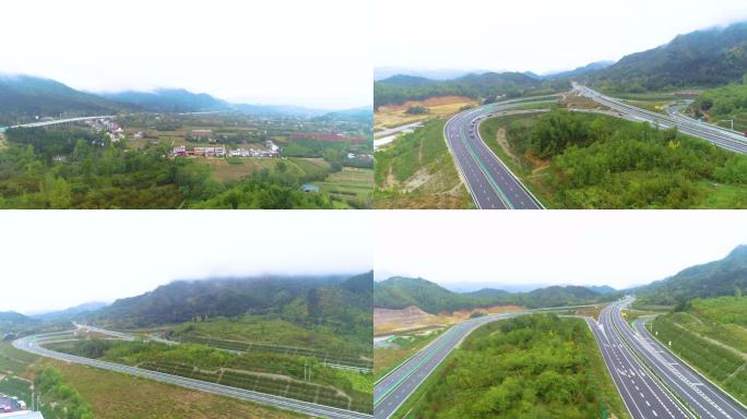 河南嵩县郑尧高速公路壮美景色