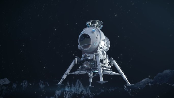 月球着陆 月球 飞船 科技 太空