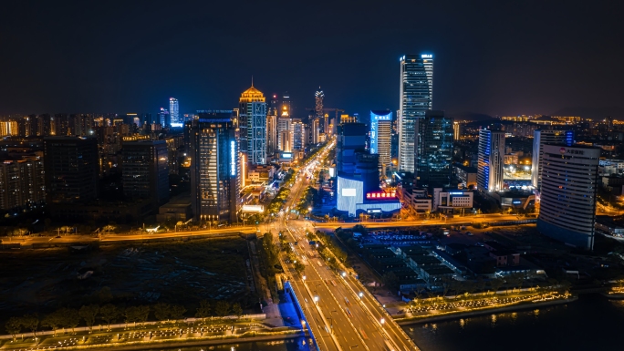 苏州狮山高新区夜景延时