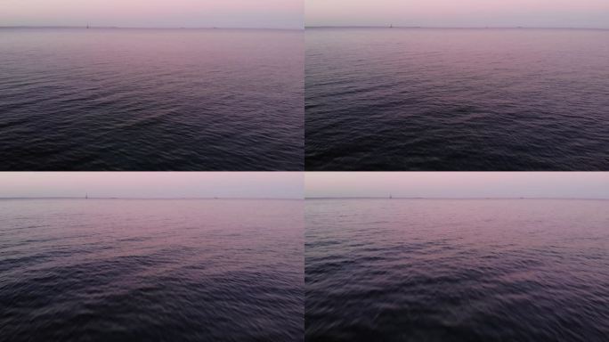 俄罗斯敖德萨黑海海边日落