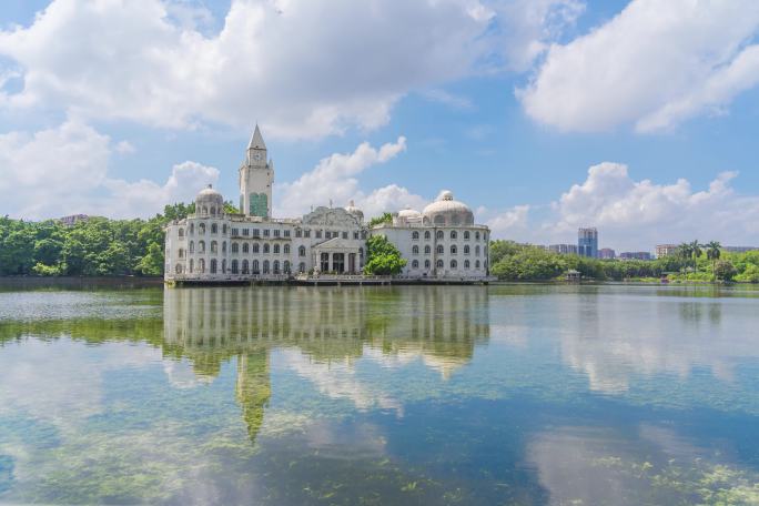 广州流花湖公园延时