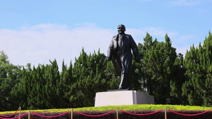 邓小平雕像，延时，莲花山公园