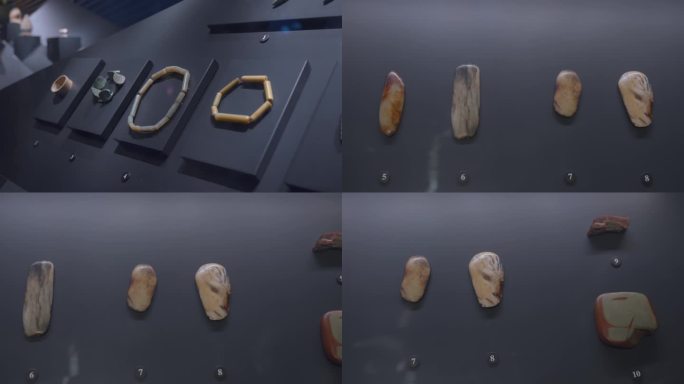 博物馆参观玉石玉器玉制品展览展示