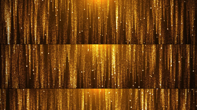 金色粒子下落舞台背景8k