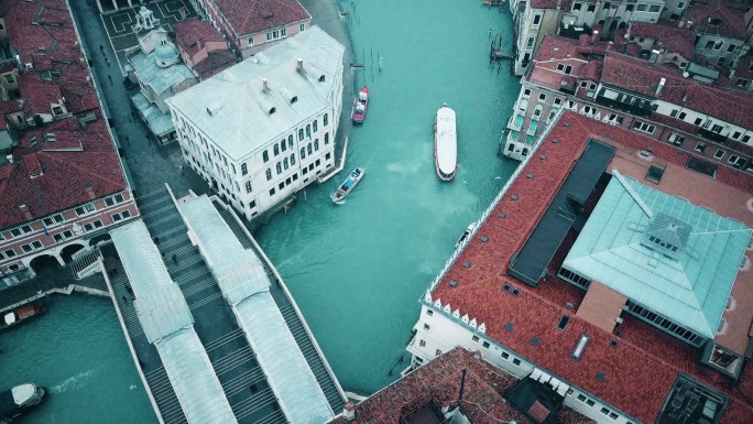 威尼斯水城上空航拍