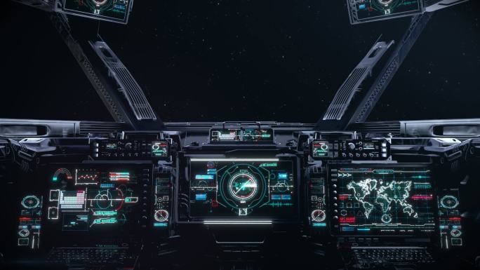 太空舱 屏幕 显示器 科技 未来 科学