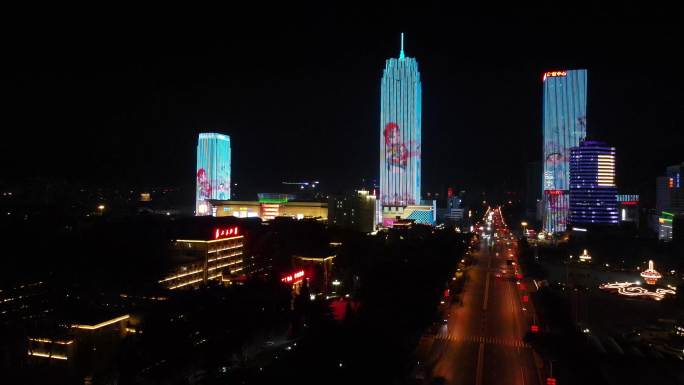 保定万博夜景航拍（一）