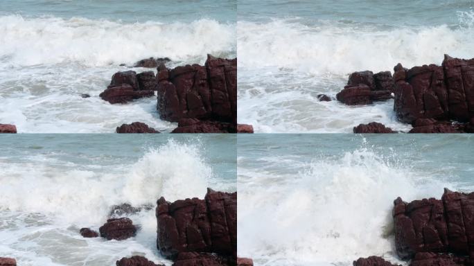 海浪拍岸